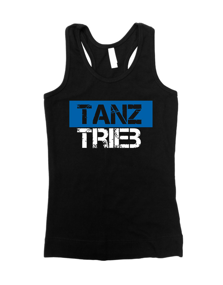 TanzTrieb Girly Tank-Top mehrfarbig auf schwarz