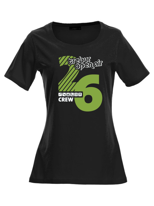 TOA2018 Festivalshirt - Girly mehrfarbig auf schwarz