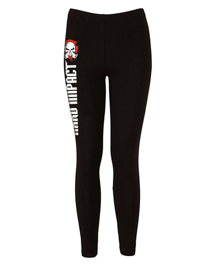 Hard Impact Leggings mehrfarbig auf schwarz