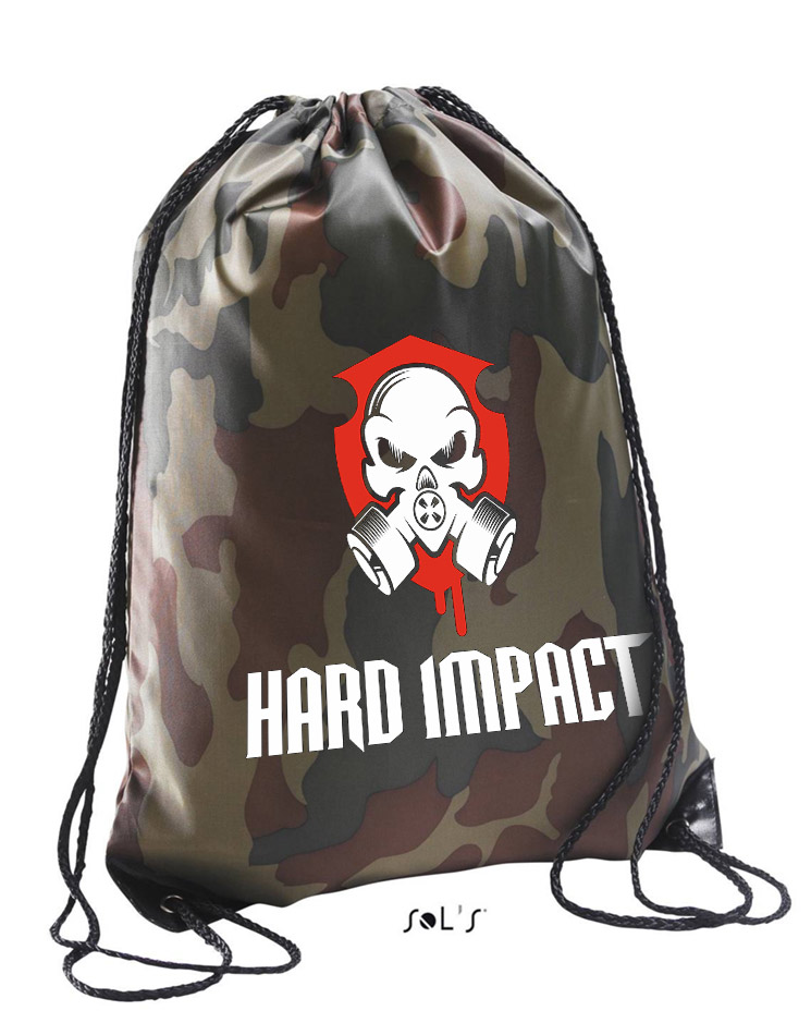 Hard Impact Premium Gymsack mehrfarbig auf camo