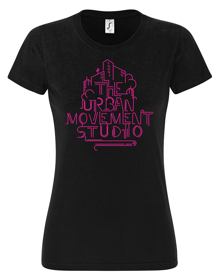 Urban Movement Studio Girly T-Shirt schwarz