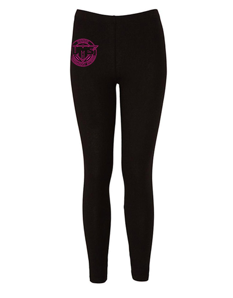 UMS Leggings neonpink auf schwarz