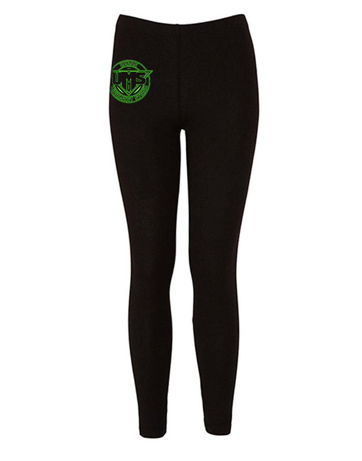 UMS Leggings neongrn auf schwarz