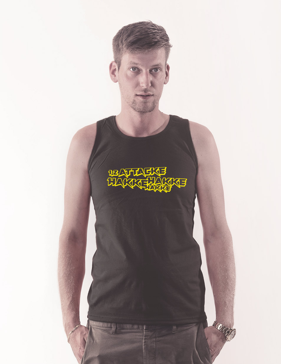 Hakke Hakke Hakke Tank-Top schwarz