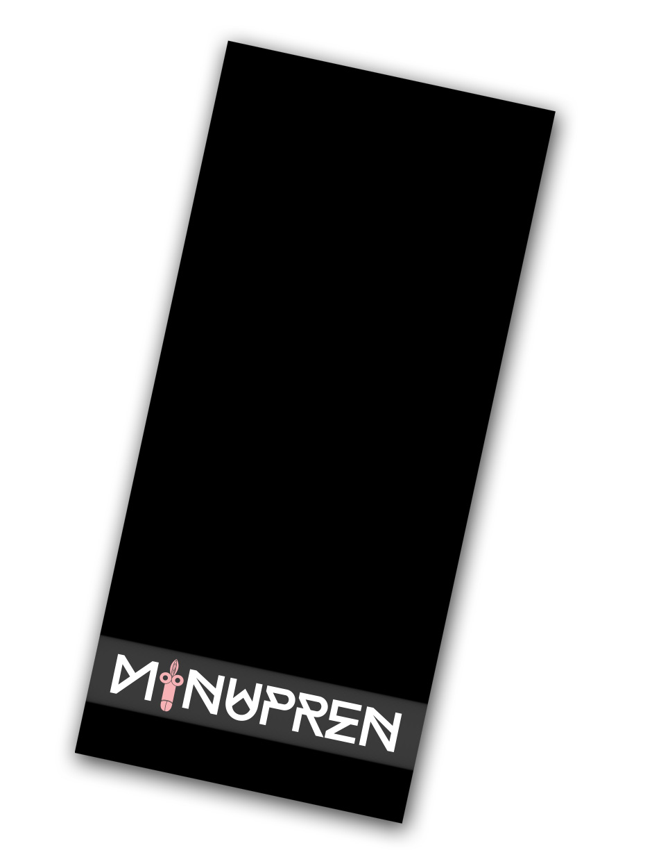 Minupren Handtuch - 3er Bundle mehrfarbig auf schwarz