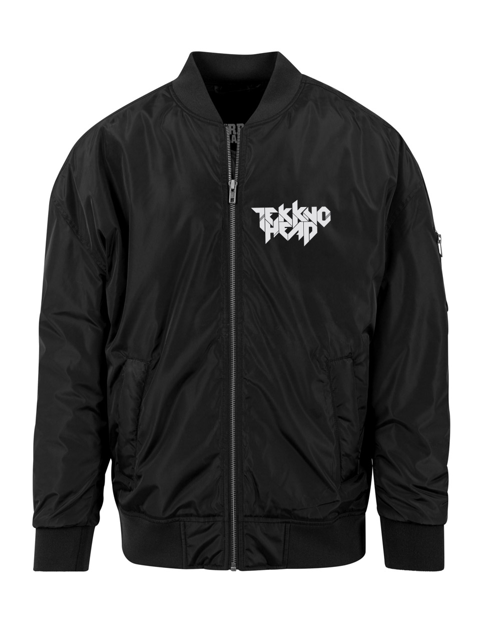 TEKKNOHEAD Overzised Bomber Jacket mehrfarbig auf schwarz