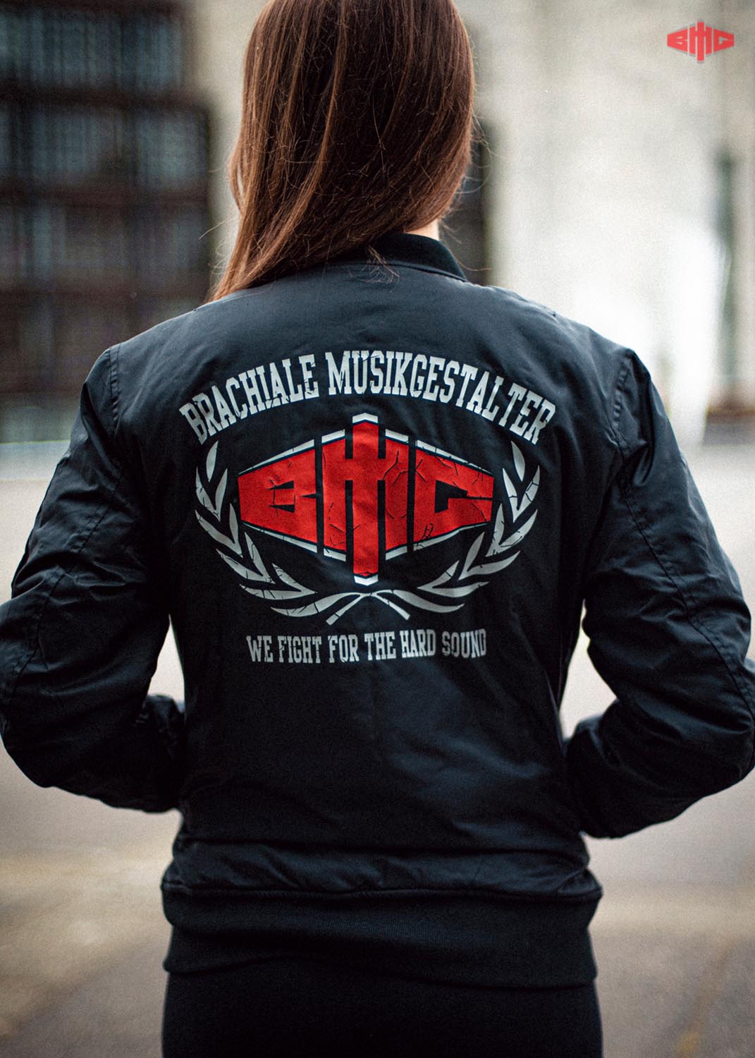 BMG Ladies Bomberjacke mehrfarbig auf wei