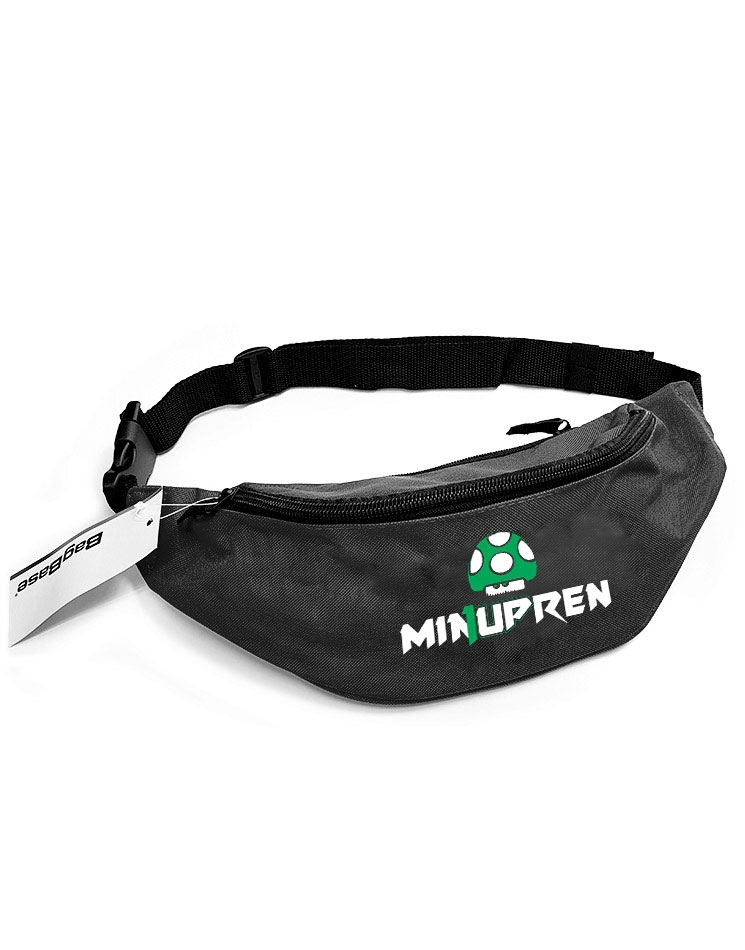 1upren Grteltasche grn/weiss auf schwarz