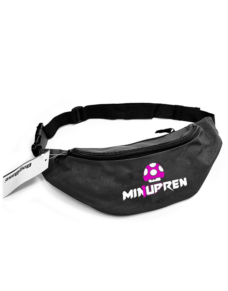 1upren Grteltasche pink/weiss auf schwarz