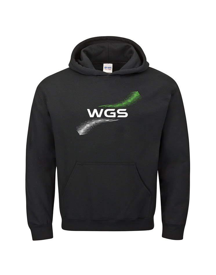 WGS Kinder Hoodie mehrfarbig auf schwarz