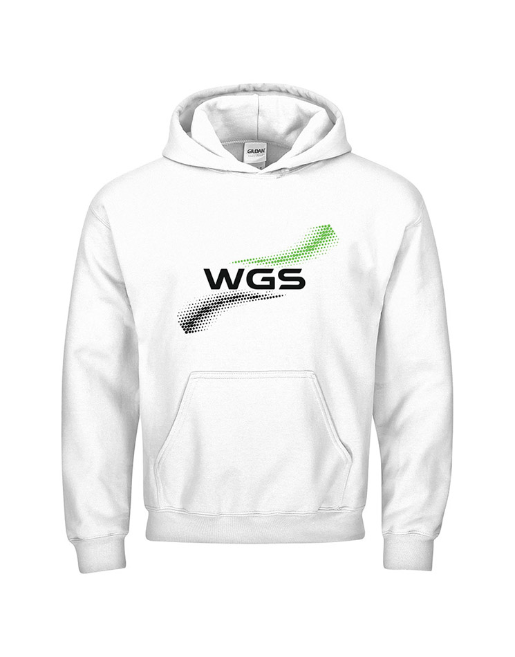 WGS Kinder Hoodie mehrfarbig auf wei