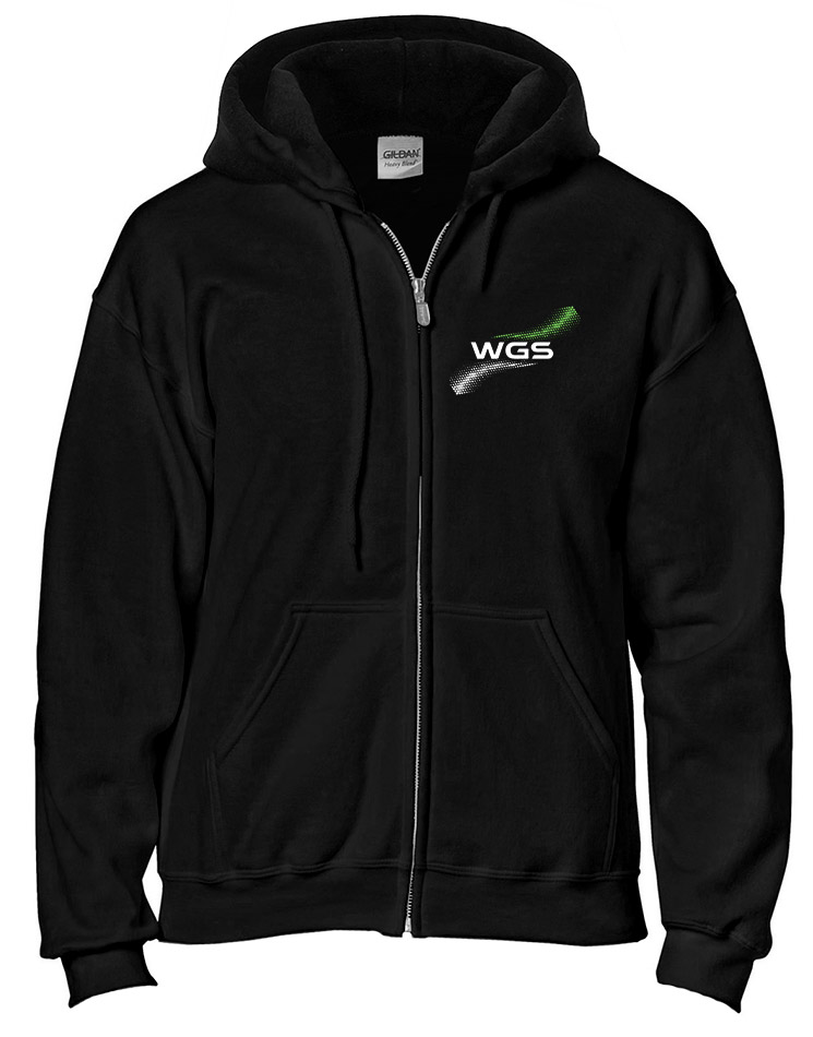 WGS Unisex Kappujacke mehrfarbig auf schwarz