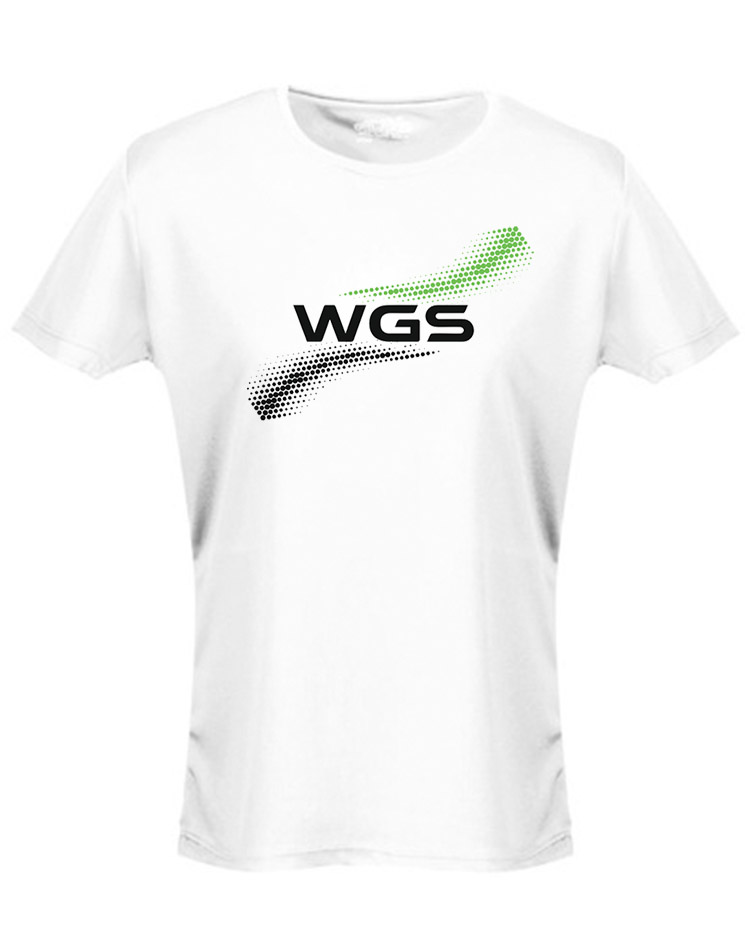 WGS Damen Funktionsshirt mehrfarbig auf wei