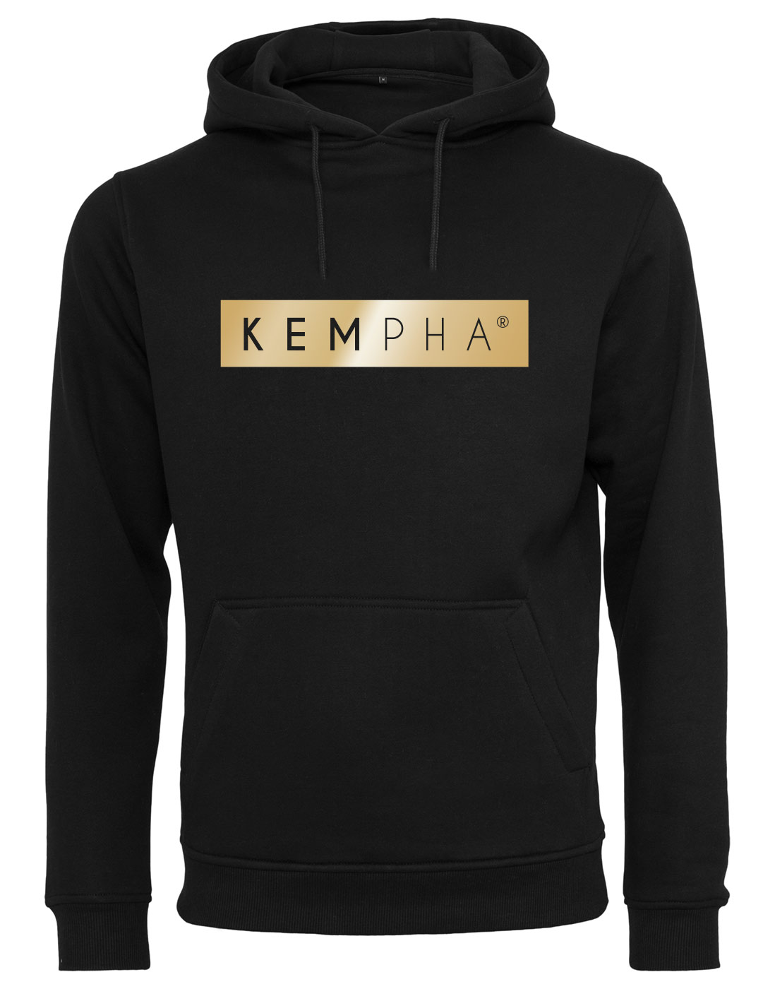Kempha Premium Hoodie gold auf schwarz