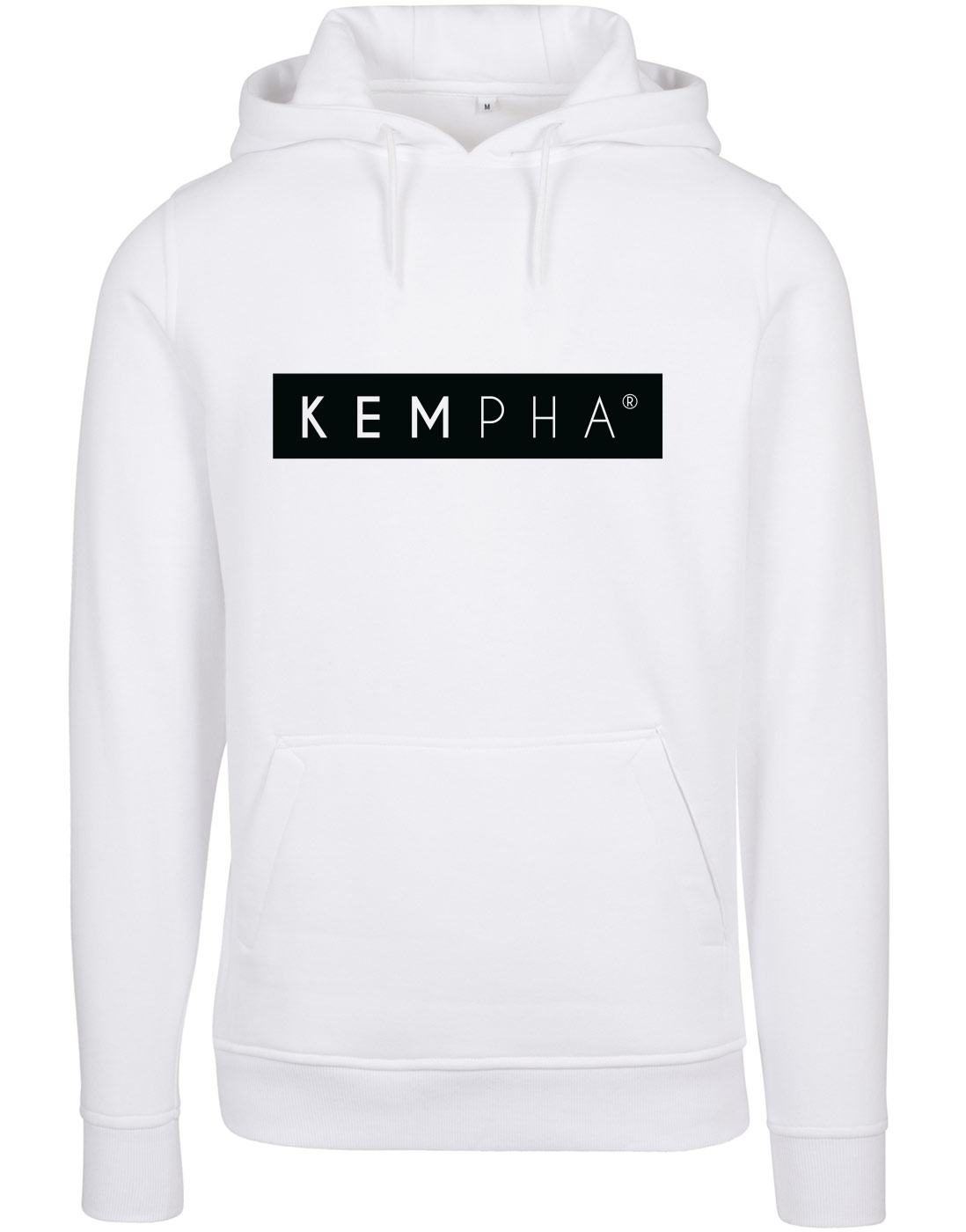 Kempha Premium Hoodie schwarz auf wei