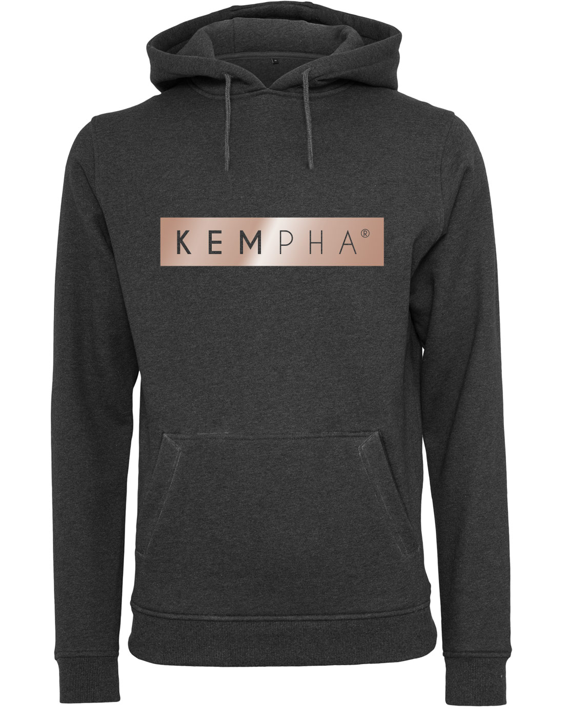 Kempha Premium Hoodie ROSEgold auf charcoal