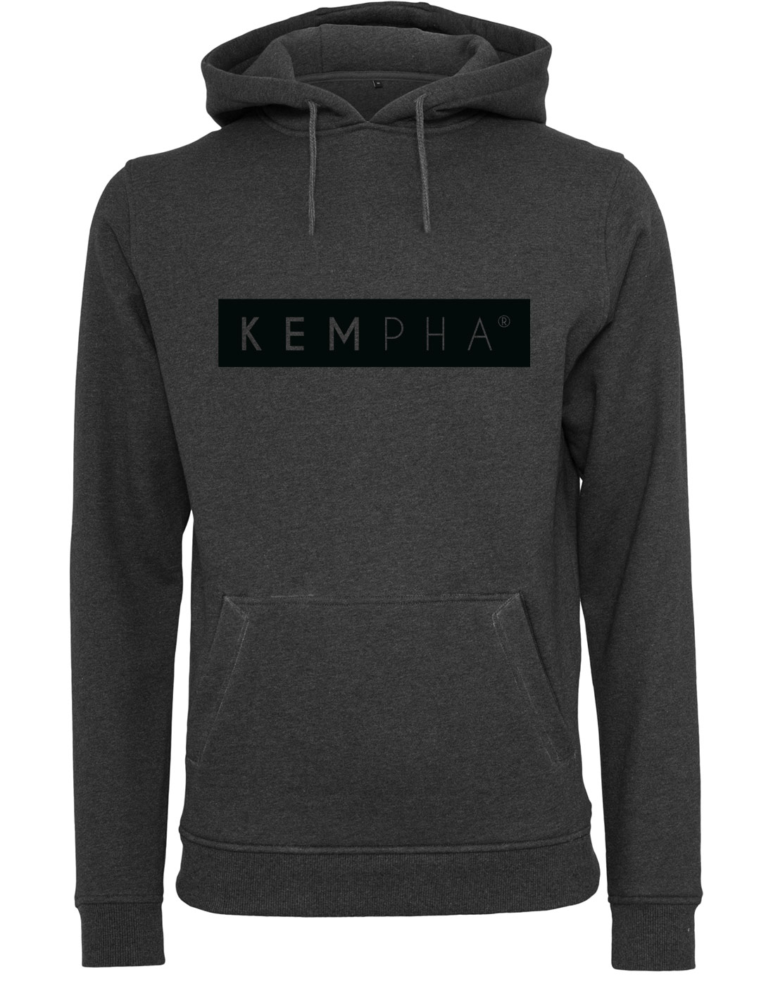 Kempha Premium Hoodie black auf charcoal