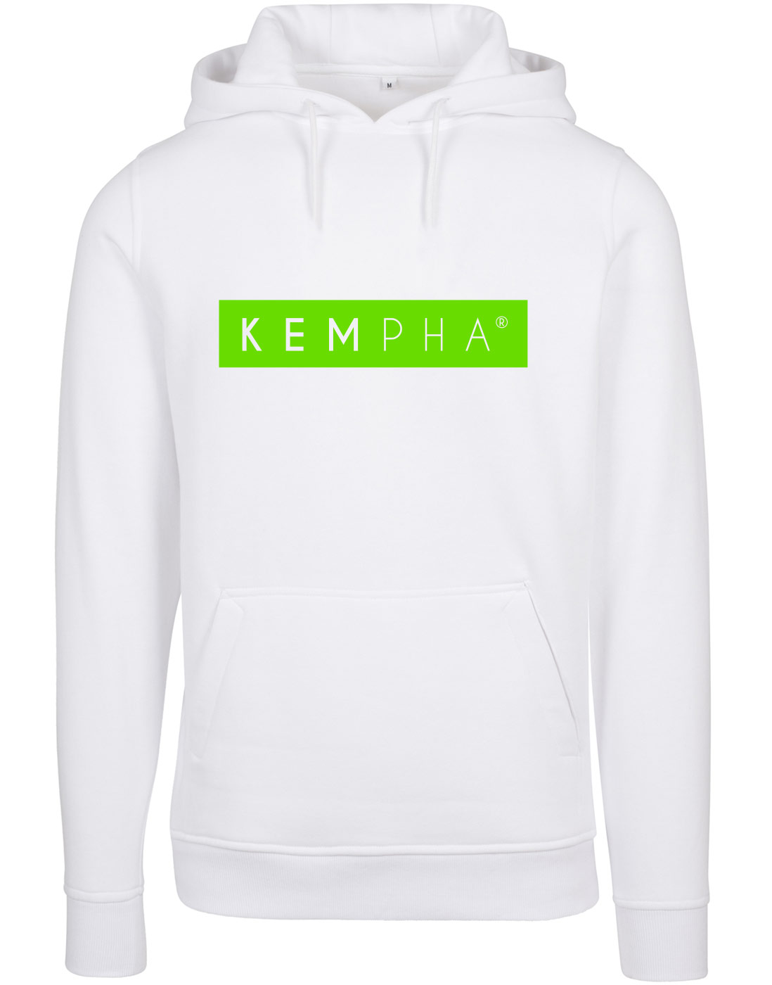 Kempha Premium Hoodie NEONgrn auf wei