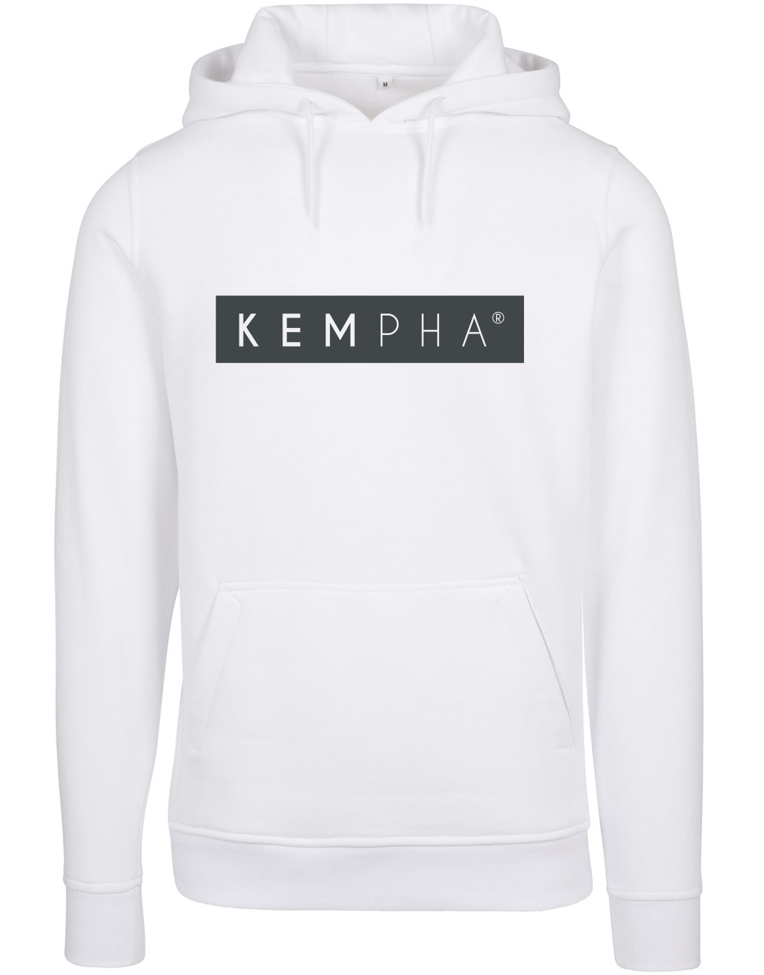 Kempha Premium Hoodie anthrazit auf wei