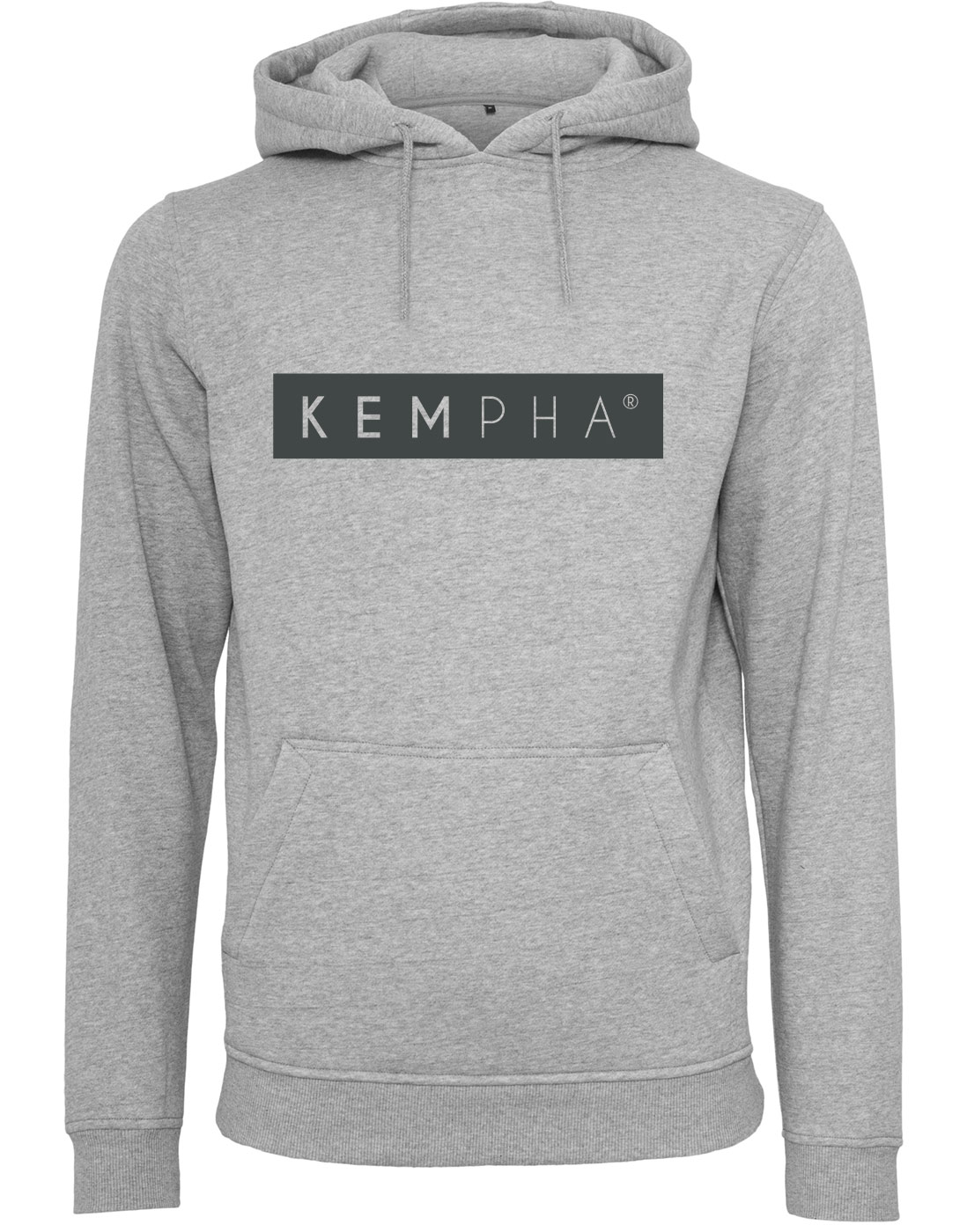 Kempha Premium Hoodie anthrazit auf heathergrey