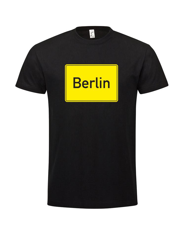 Berlin Schild Kinder T-Shirt schwarz