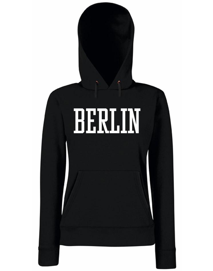 Berlin Damen Kappu schwarz
