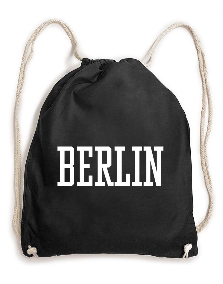 Berlin Baumwollrucksack schwarz