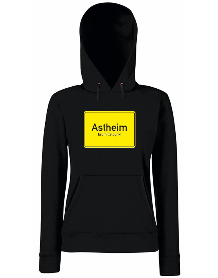 Astheim Schild Damen Kappu schwarz
