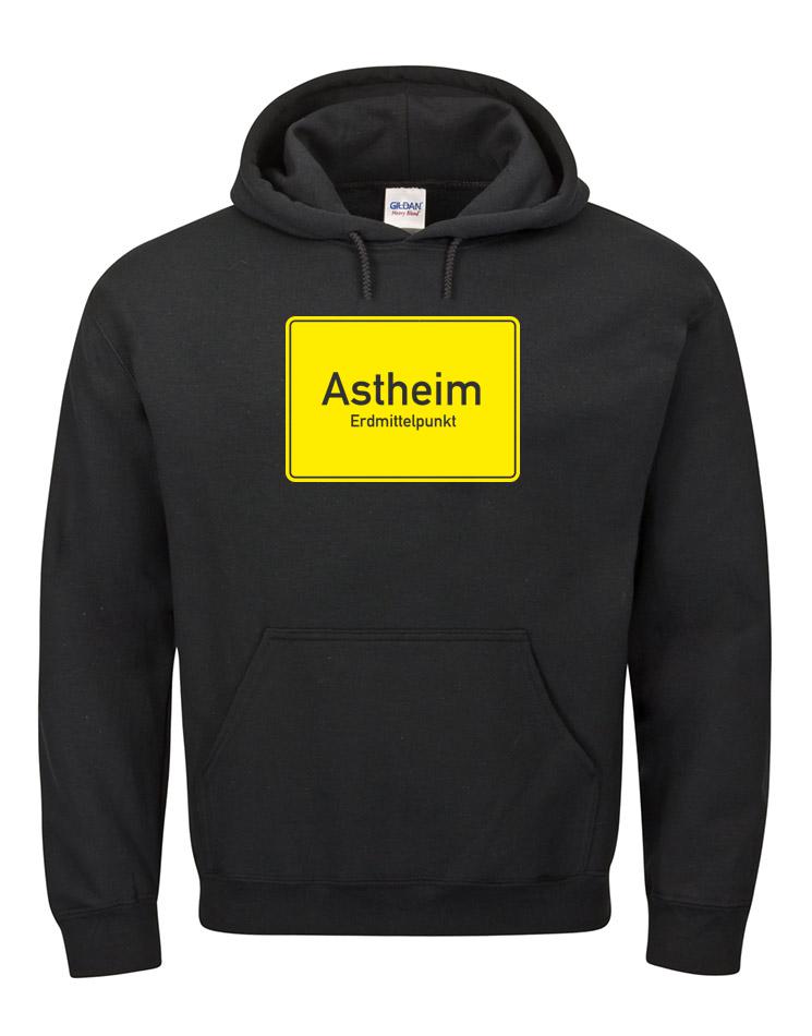 Astheim Schild Unisex Kappu schwarz