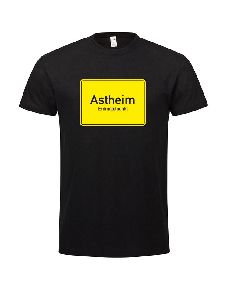 Astheim Schild Kinder T-Shirt schwarz