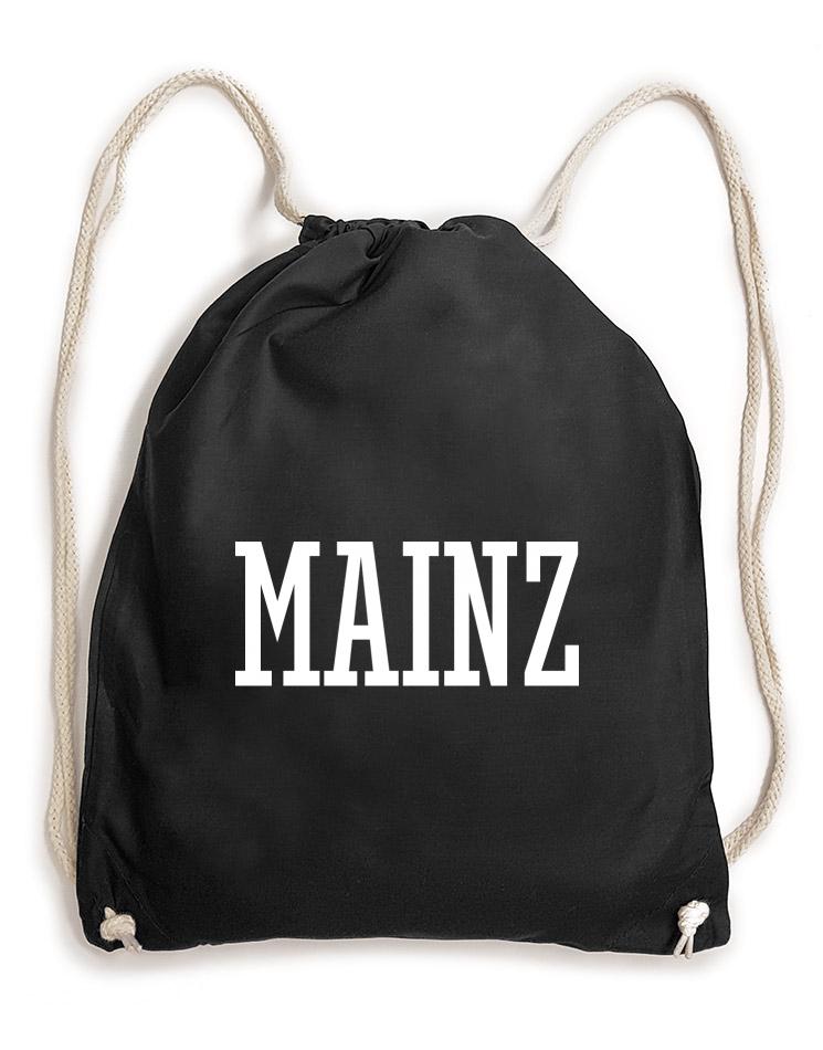 Mainz Baumwollrucksack schwarz
