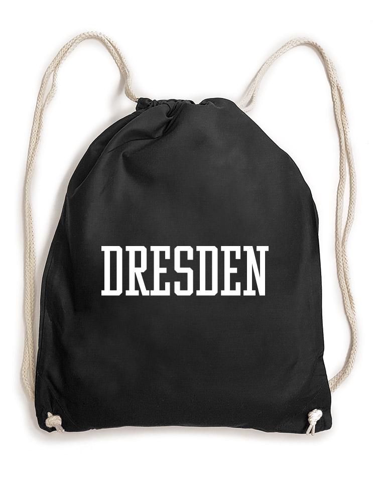 Dresden Baumwollrucksack schwarz