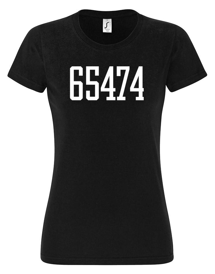 65474 Damen T-Shirt schwarz