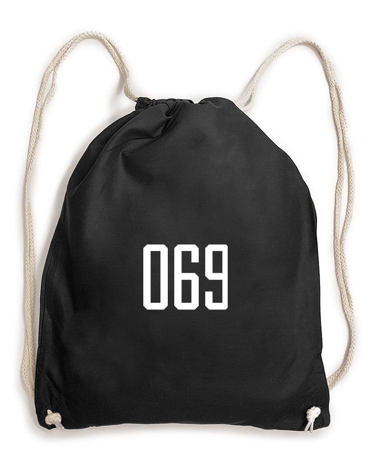 069 Baumwollrucksack schwarz