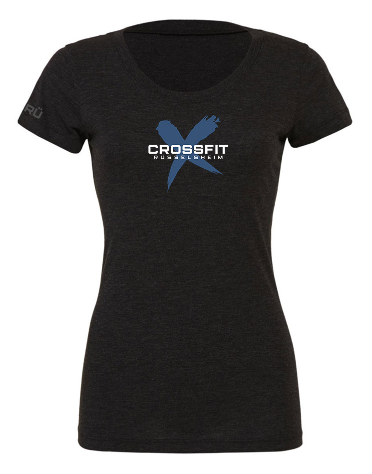 CFR Girly Triblend Sports Tee bluePrints auf Charcoal-black