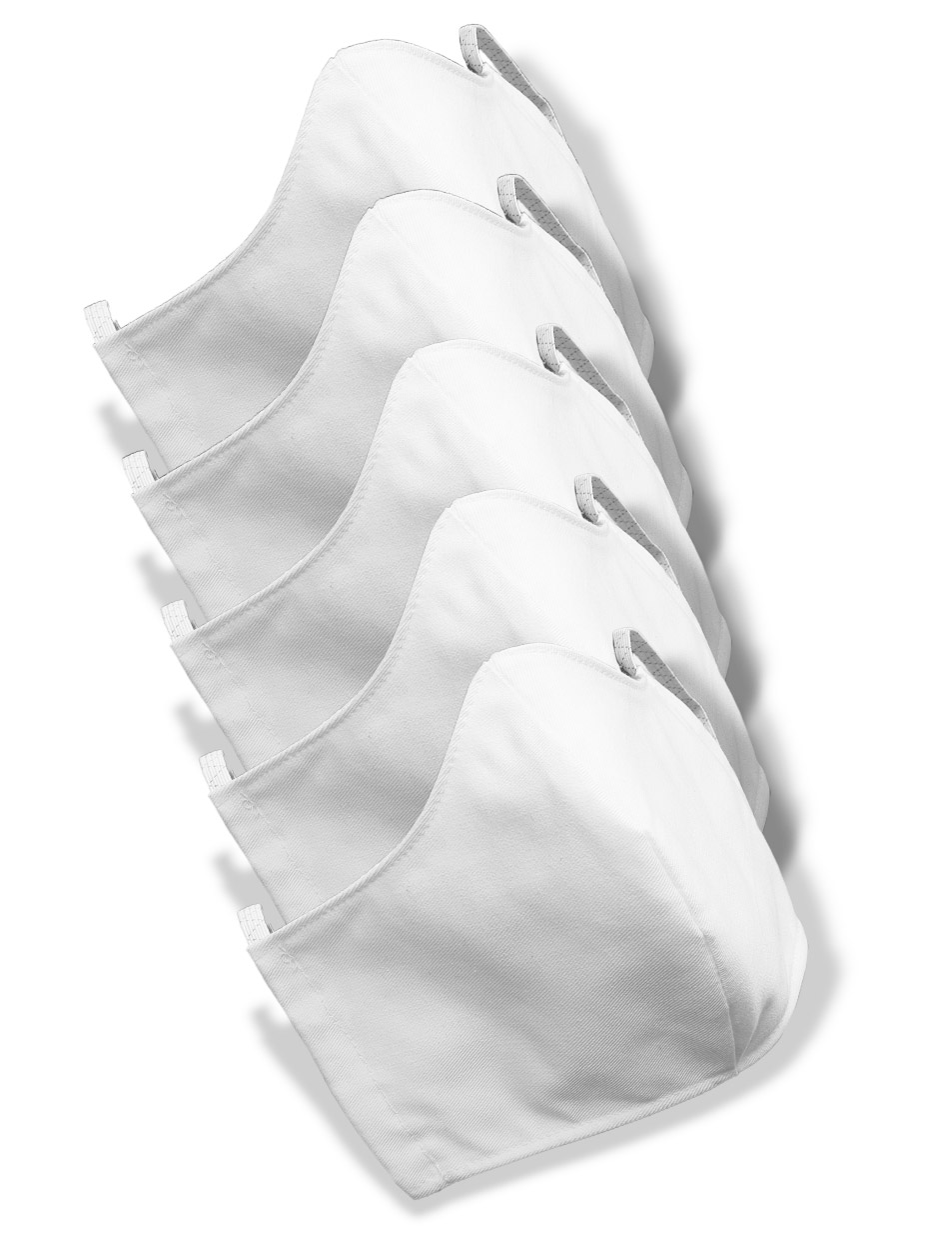 Gesichtsmaske - 5er Pack weiss