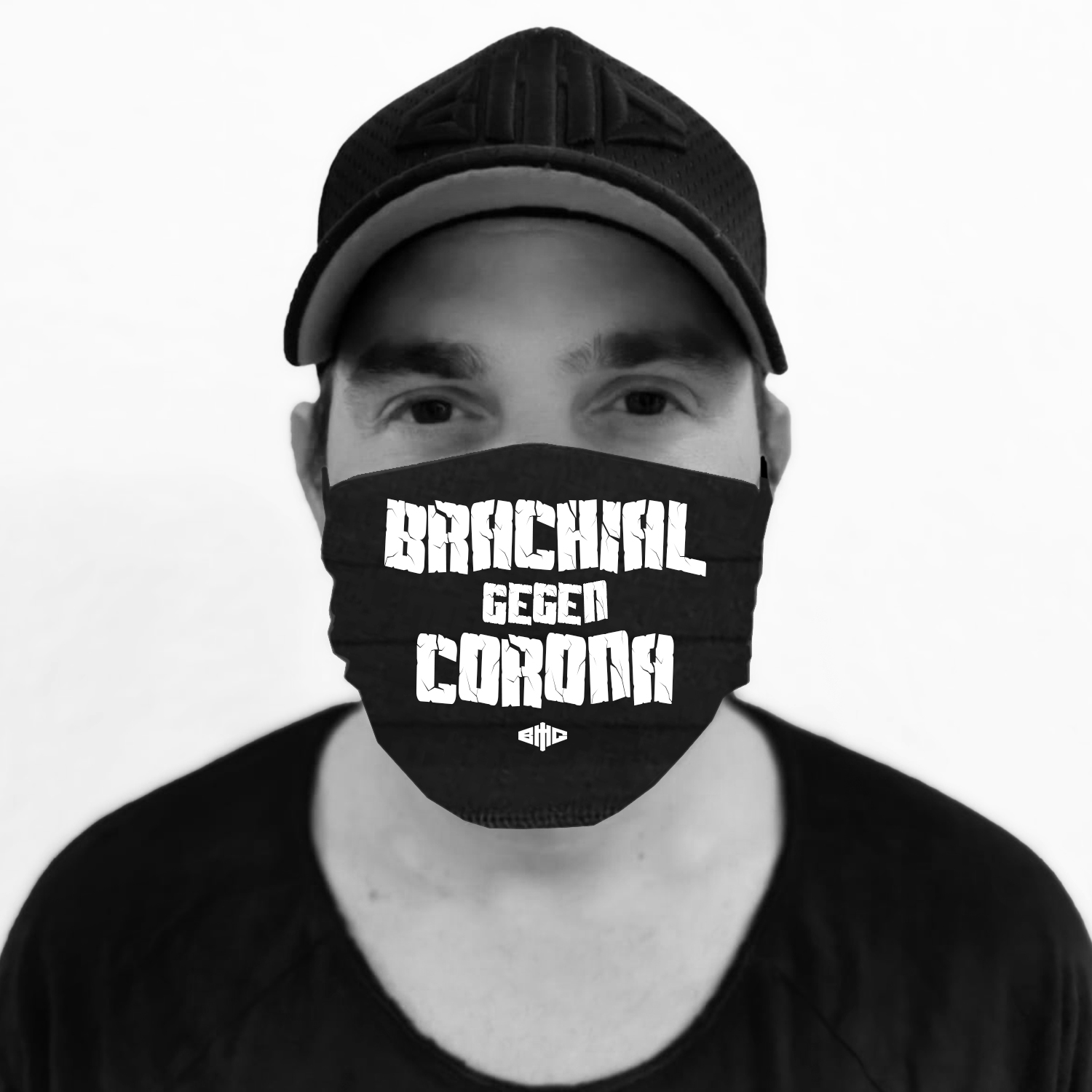 Brachial gegen Corona Mund-Nasen-Maske 