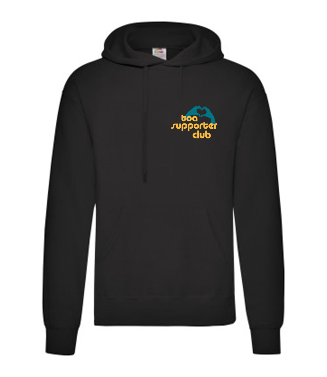 Toa Supporter Club Unisex Hoodie mehrfarbig auf schwarz