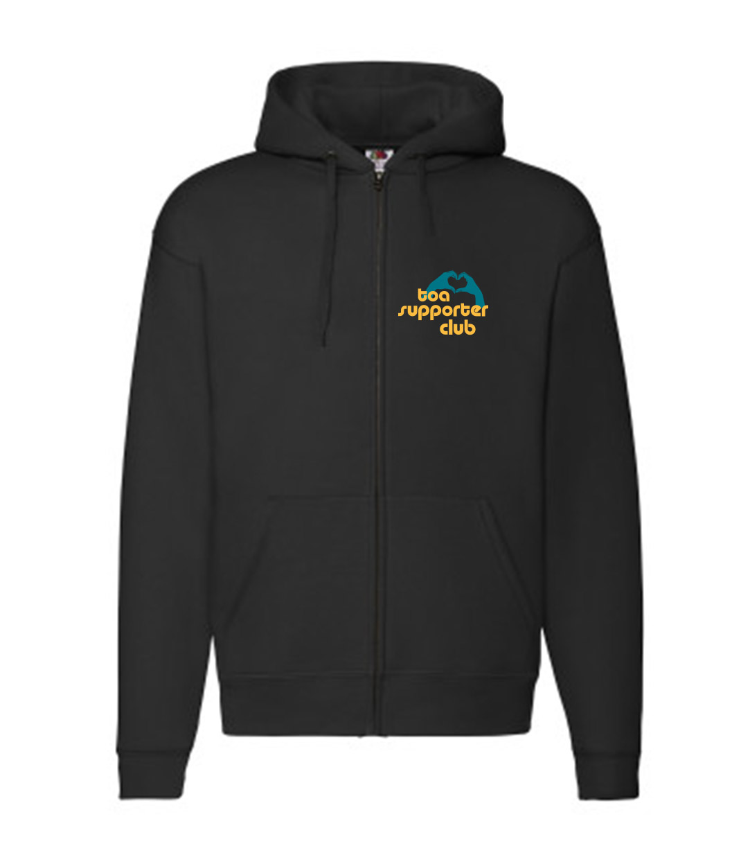 Toa Supporter Club Unisex Zipper Hoodie schwarz