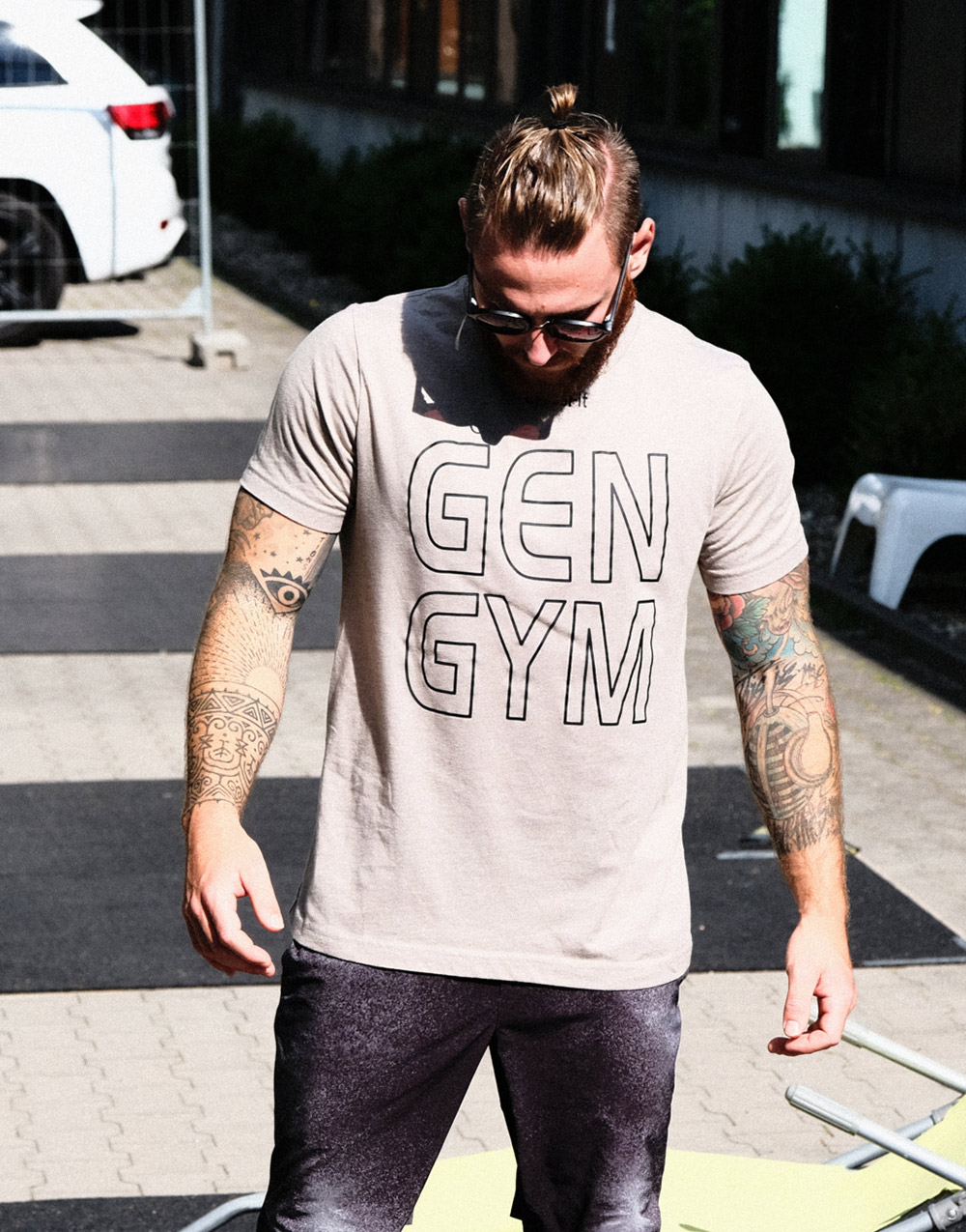 GEN GYM Shirt grau