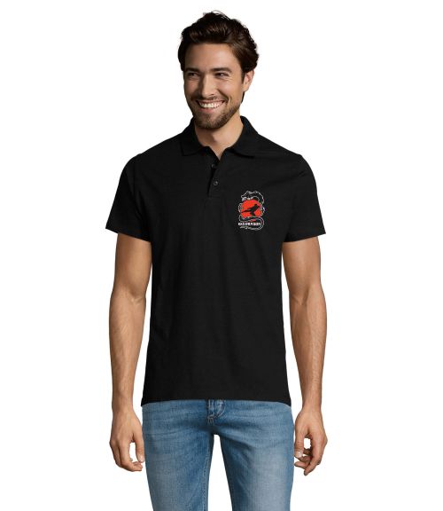 Dragon Polo Shirt Wiesbaden schwarz
