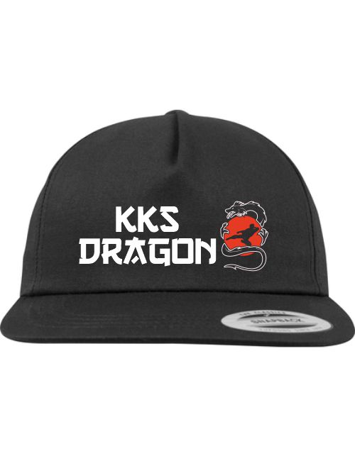 Dragon Snapback mit flachem Schirm schwarz