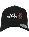 Dragon Snapback mit gebogenem Schirm mehrfarbig auf schwarz