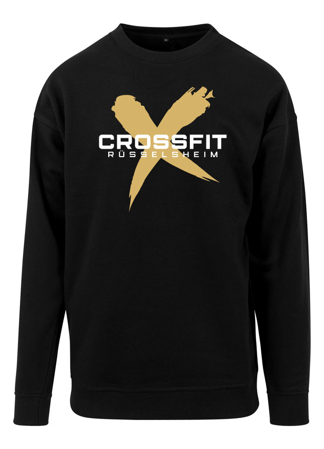 CFR Sweat Crewneck wei/gold auf schwarz