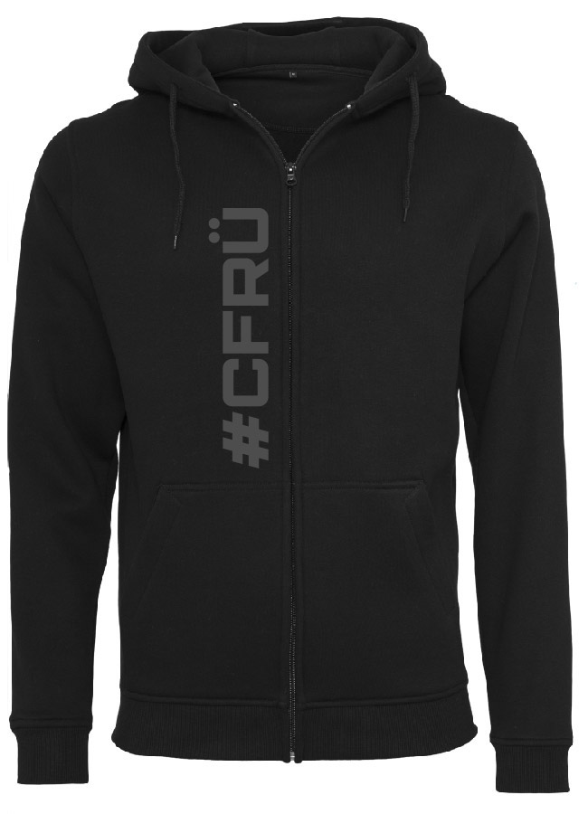 CFR Unisex Zip-Hoodie blau/wei auf Schwarz