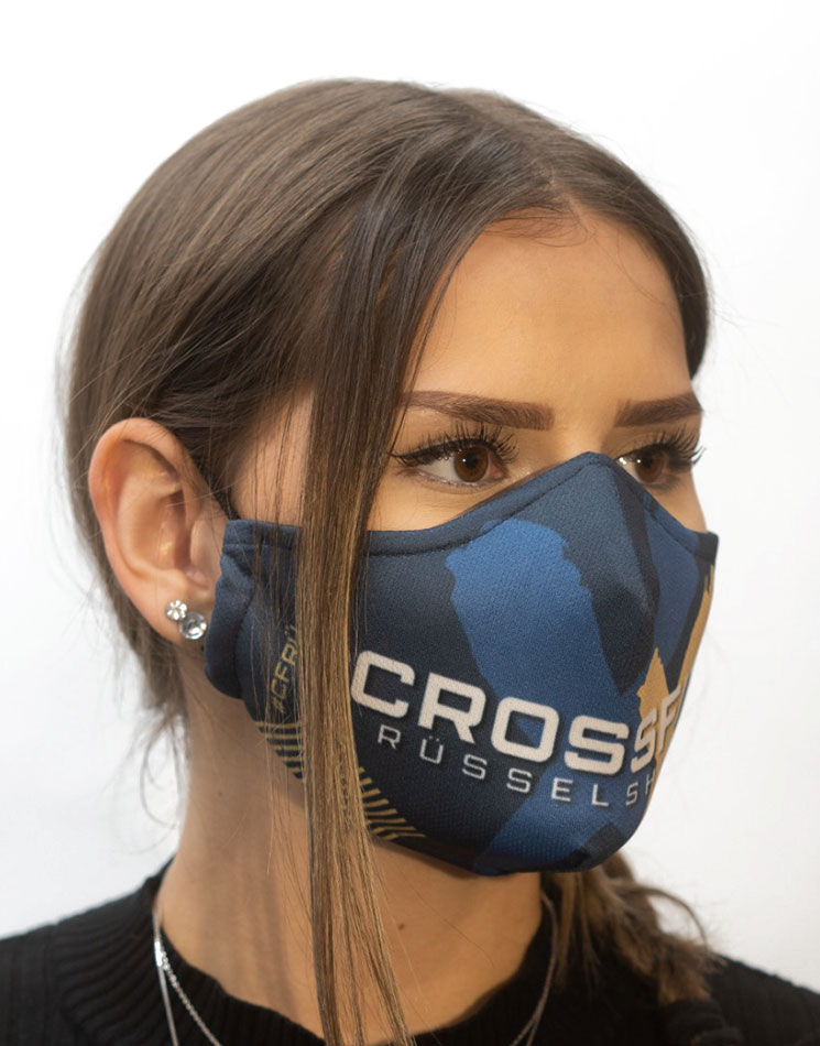 CFR Mund-Nase-Maske blau