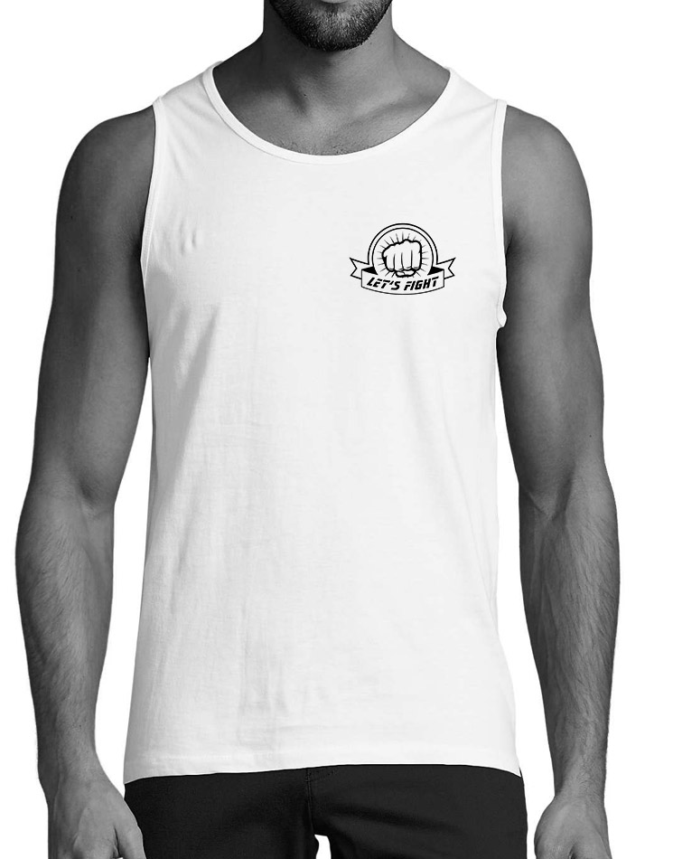 Lets Fight Unisex TankTop weiss
