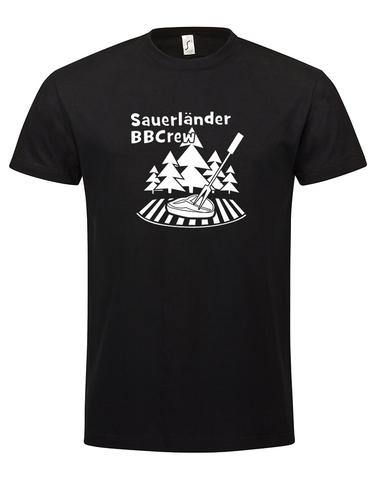 Sauerlnder BBCrew T-Shirt wei auf schwarz