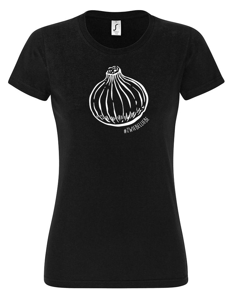 Onion Damen T-Shirt weiß auf schwarz