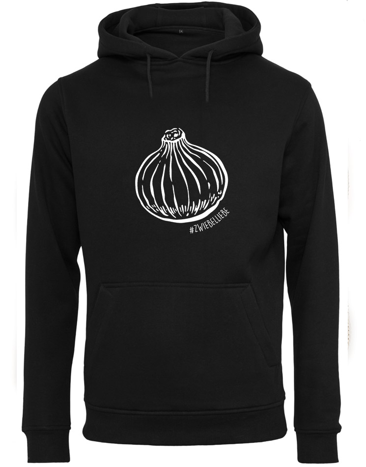 Onion Unisex Hoodie wei auf schwarz